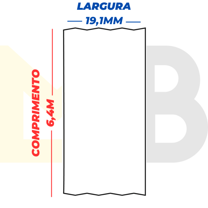 Etiqueta Vinil (B-595) - 3/4" - Branco - M210 / BMP21 - Image 4