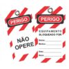 Cartão Etiqueta Bloqueio Segurança Perigo "Não Opere"