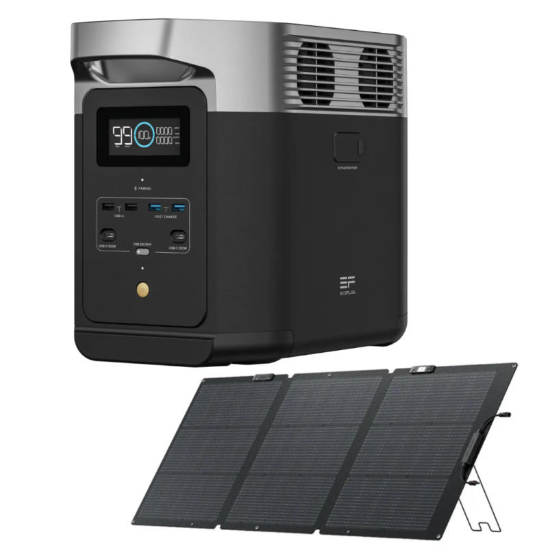 ECOFLOW - DELTA 2 220V + PAINEL SOLAR 160W