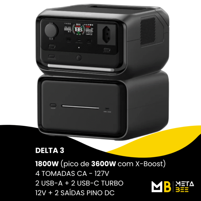 ECOFLOW - RIVER 3 MAX PLUS 127V *LANÇAMENTO* - Imagem 2