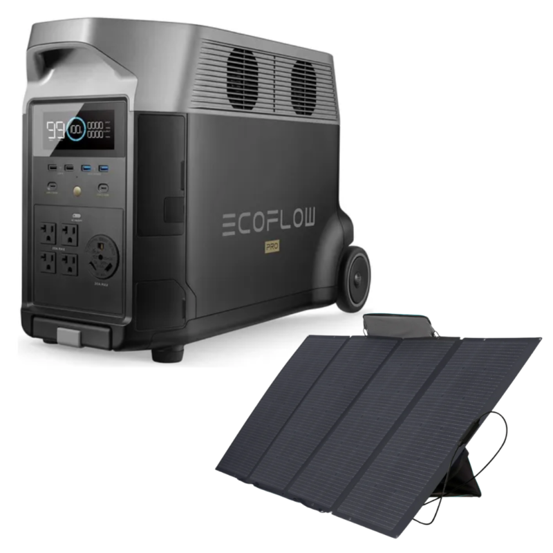 ECOFLOW - DELTA PRO 127V + PAINEL SOLAR 400W