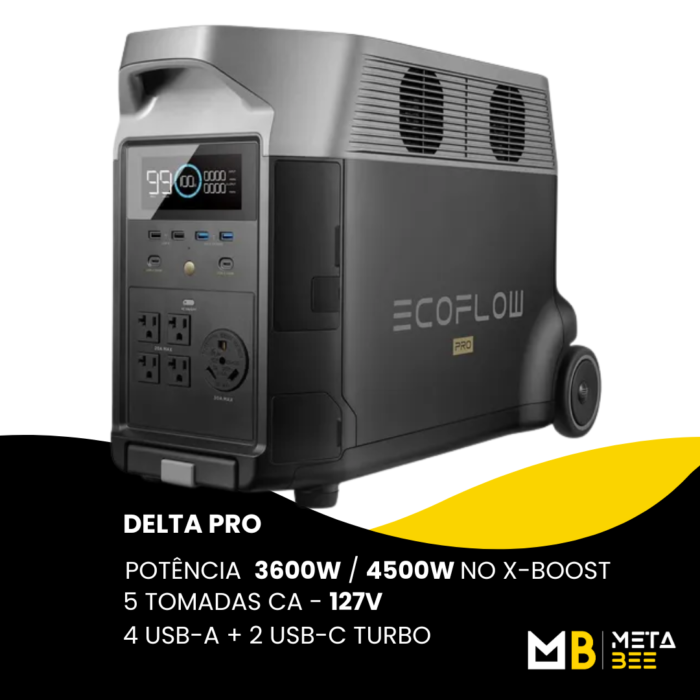 ECOFLOW - DELTA PRO 127V + PAINEL SOLAR 400W - Image 2