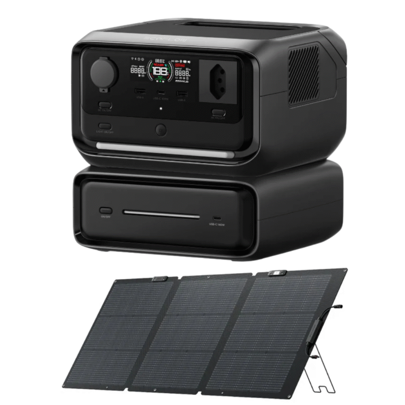 ECOFLOW - RIVER 3 MAX 127V + PAINEL SOLAR 160W - *LANÇAMENTO*